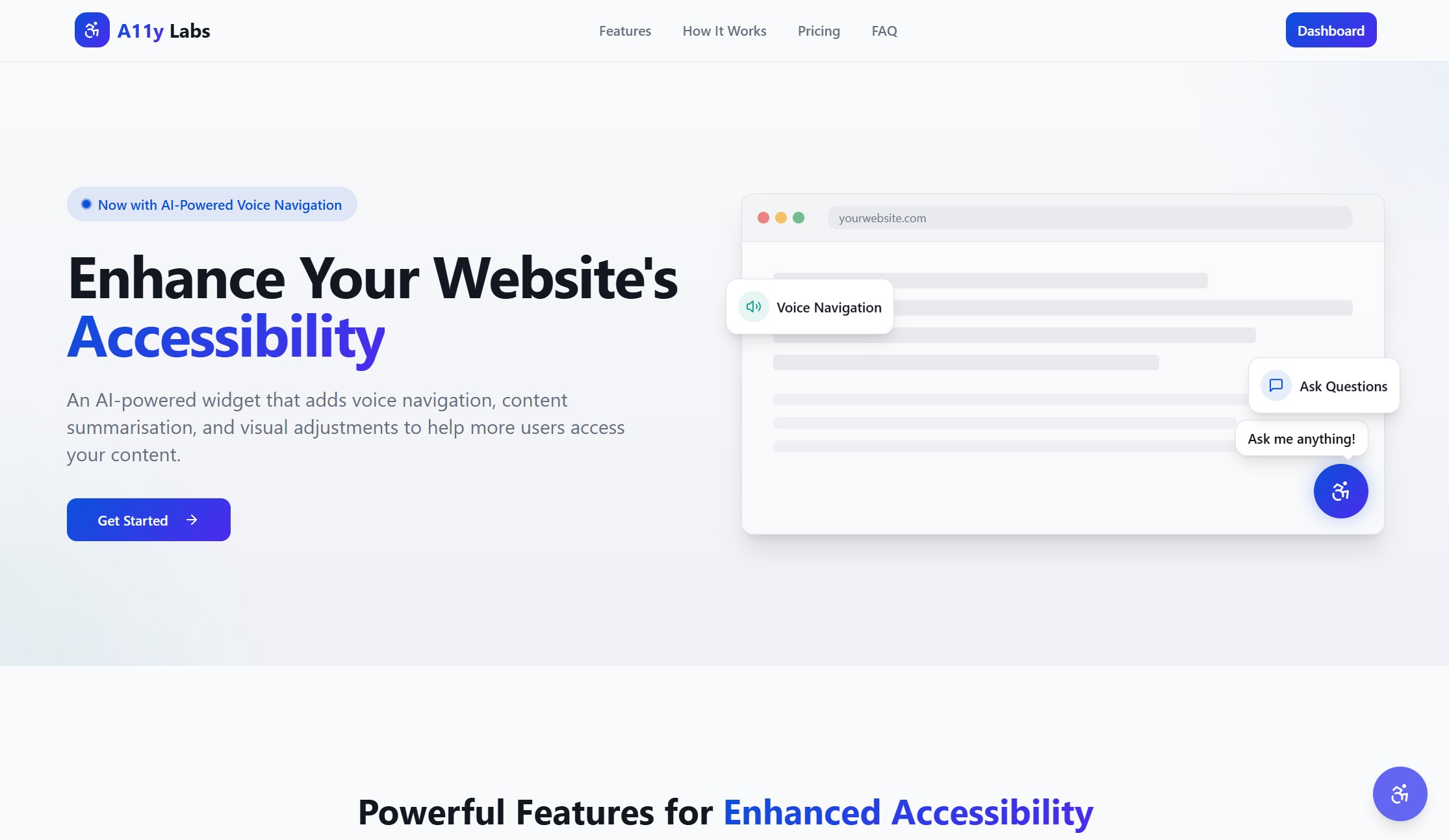 a11y labs storefront website